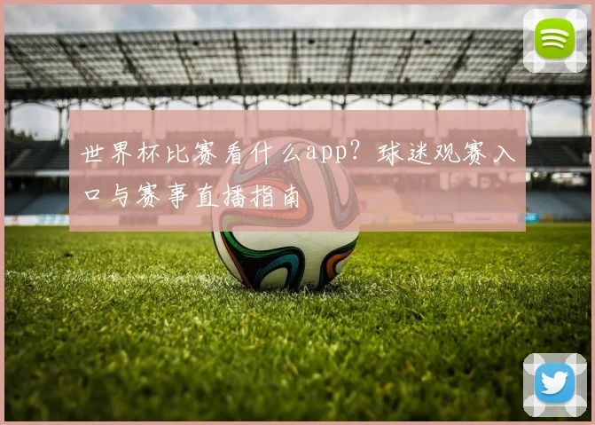 世界杯比赛看什么app？球迷观赛入口与赛事直播指南